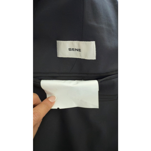 Men's SENE Black Sport Coat Blazer Size see measurements - Picture 6 of 11
